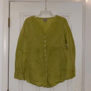 Green Blouse J Jill Size Large